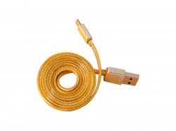 Remax Golden USB-microUSB нейлон, плетеный, золотой