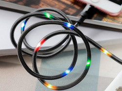 HOCO U63 Spirit для передачи данных и зарядки USB-Lightning, магнитный коннектор, 2.4А, 1.2м, черный