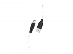 HOCO Data Cable X21 Plus Silicone USB-Lightning black and white