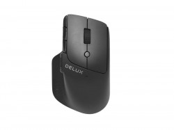 Мышь беспроводная+проводная эргономичная Delux M913DB
