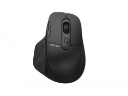 Мышь беспроводная+проводная эргономичная Delux M912DB