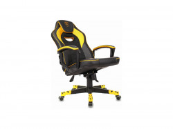 Кресло игровое Zombie GAME 16 черный/желтый