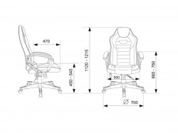 Кресло игровое Zombie GAME 16 черный/желтый