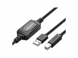 Кабель USB-принтер UGREEN US122 15М активный 10362