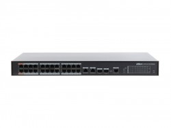 Коммутатор сетевой Dahua DH-PFS4226-24ET-360 24 PoE, 2xGBbit Uplink, 2xSFP