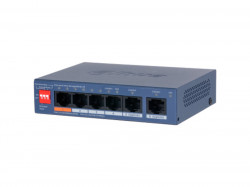 Коммутатор POE Dahua DH-CS4006-4ET2GT-60 (4 x 100Mbps/ 2 Uplink x 1 Gigabit/ POE 250m/ Cloud/Web Managed/ Dolynk management/ VLAN/ 60W)