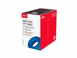 Кабель CCA UTP CAT6E внутренний Dahua DH-PFM922I-6UN-C-V2 (305м в бухте/ 0.57mm 23AWG/ синий)