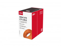 Кабель OFC UTP CAT6 внутренний Dahua DH-PFM920I-6UN-C-orange (305м в бухте/ 0.53mm/ CE CPR Eca/ оранжевый) 1.0.99.50.10438-0001