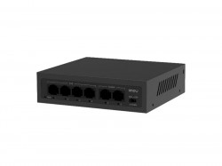 Коммутатор POE Imou SF106P (4 x 100Mbps/ 2 Uplink x 1 Gigabit/ POE 250m/ Metal/ 45W)