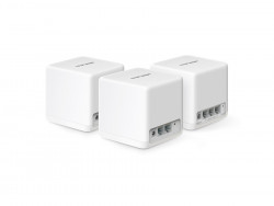 Mesh-система Wi-Fi 6 MERCUSYS Halo H60X (3-pack) (AX1500/ 2,4ГГц до 300 Мбит/с/ 5 ГГц до 1,2 Гбит/с/ MU-MIMO/ до 550 м²/ 3×WAN/LAN 1 Гбит/с)