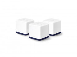 Mesh-система Wi-Fi MERCUSYS Halo H50G (3-pack) (AC1900/ 2,4ГГц до 300 Мбит/с/ 5 ГГц до 867 Мбит/с/ до 550 м²/ 2×WAN/LAN 1 Гбит/с + 2×WAN/LAN300 Мбит/с)