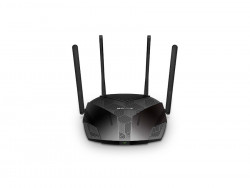 Роутер Wi-Fi 6 MERCUSYS MR80X (AX3000/ 2,4ГГц до 574 Мбит/с/ 5 ГГц до 2,4 Гбит/с/ 1×WAN 1 Гбит/с + 3×LAN 1 Гбит/с/ MU-MIMO/ OFDMA/ EasyMesh)